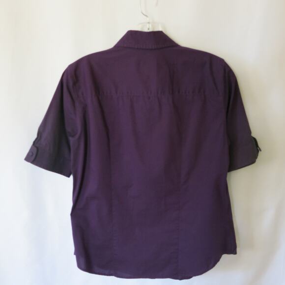 SOUTH CAROLINA CLEMSON TIGERS Button Down Shirt Size M Women's Purple Logo - Picture 4 of 8